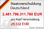 Verschuldung Deutschland von GOLD.DE
